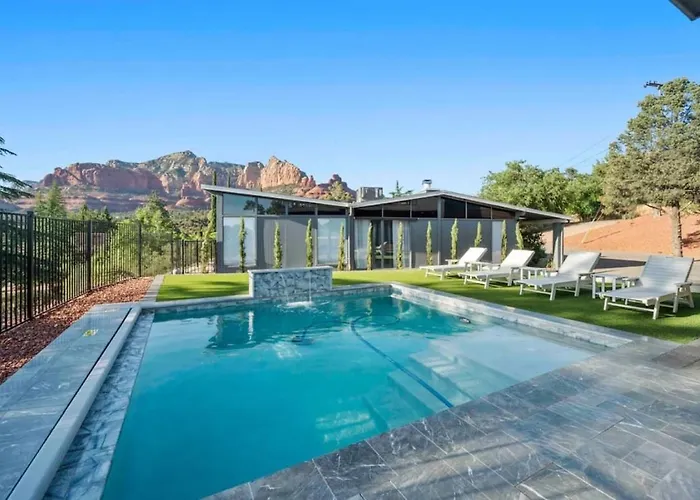Ultimate Uptown With Epic Views Heated Pool And Hottub Holiday home Sedona